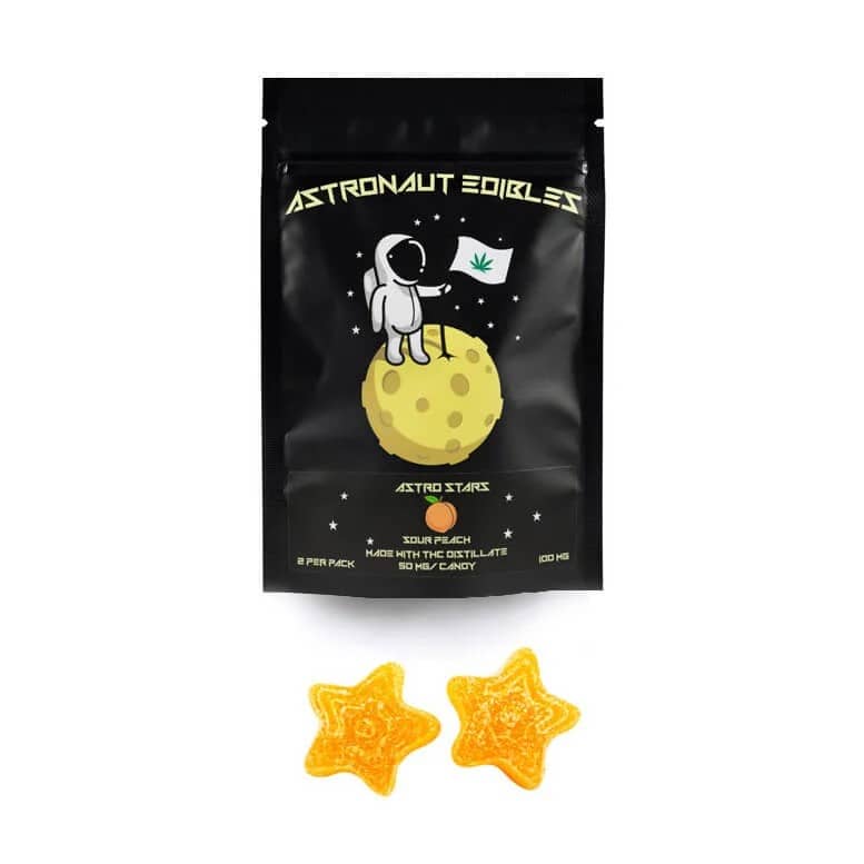 astronaut edibles products sourpeach
