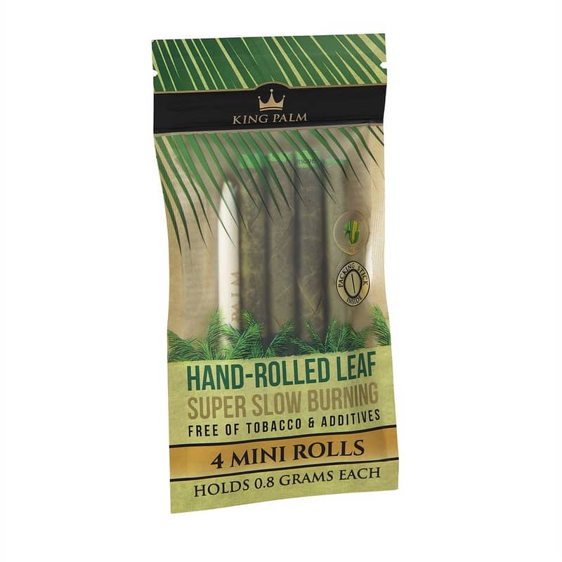 king palm hand rolled leaf mini rolls 4 pack